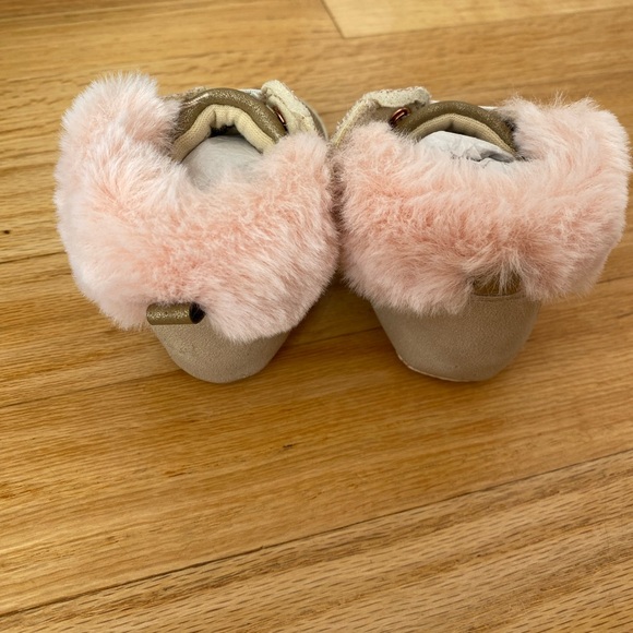 NEW Nine West Kids Baby Lucy Bootie Rose Gold Sz 3 6-9M - Picture 3 of 3